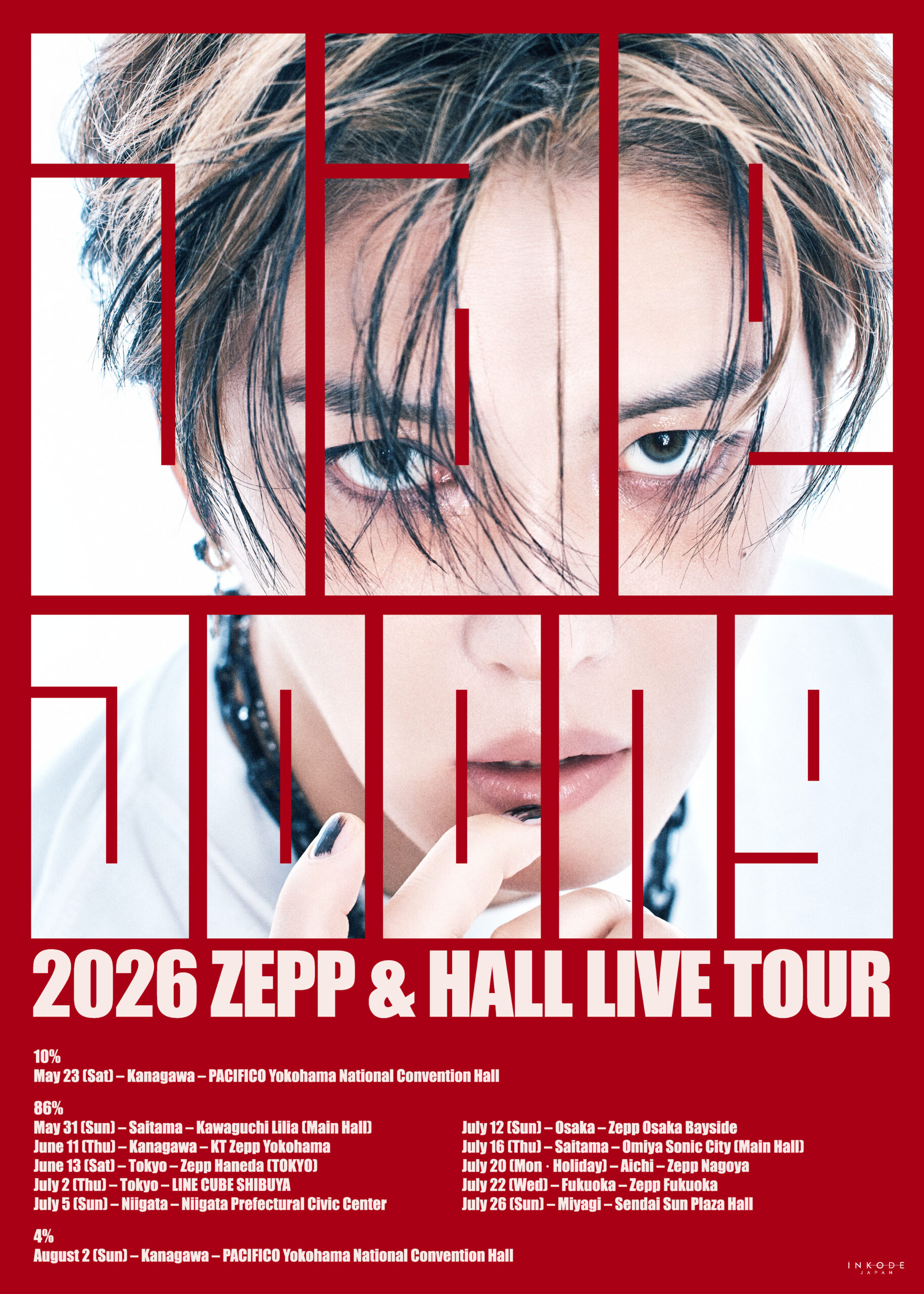 2026 JAEJOONG ZEPP & HALL LIVE TOUR 】一般発売のご案内 - iNKODE